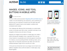 Tablet Screenshot of blog.altova.com